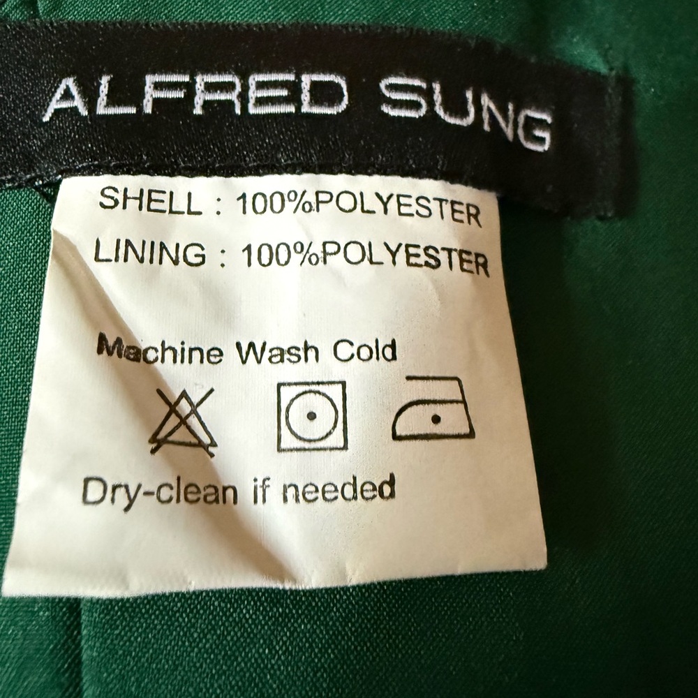 ALFRED SUNG Hunter Green Maxi Dress - Picture 2 of 7